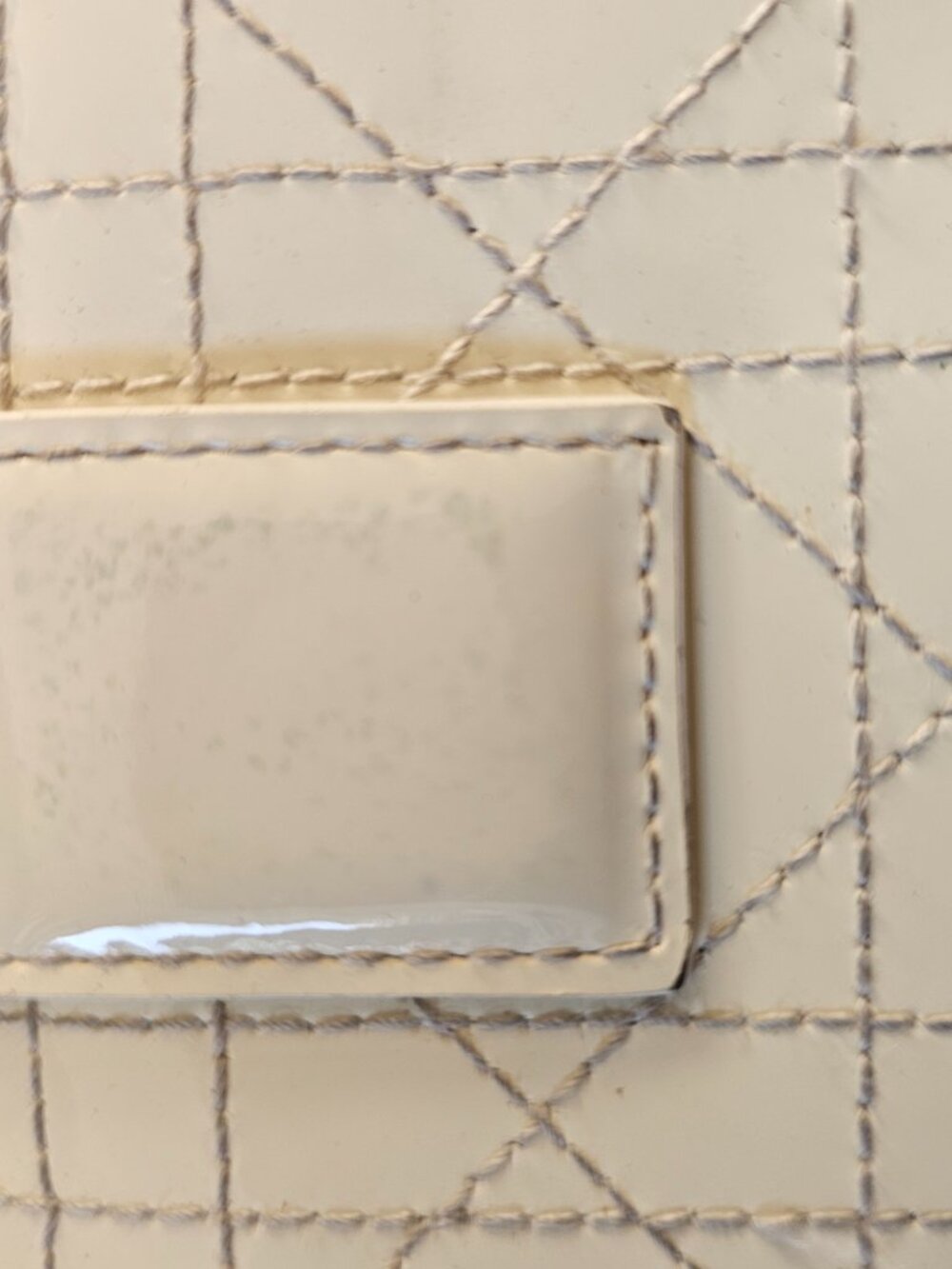 DIOR Cannage Quilted Patent Leather Continental Wallet Box, Dust Bag & Authentic - Picture 5 of 15